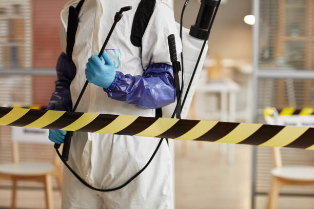 Professional Sewage Cleanup technician working in Liberty, NC